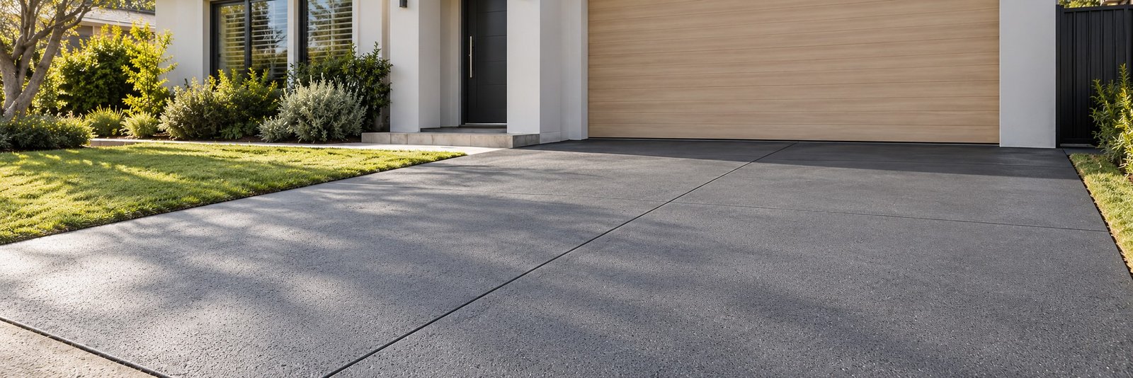 Coated driveway detail