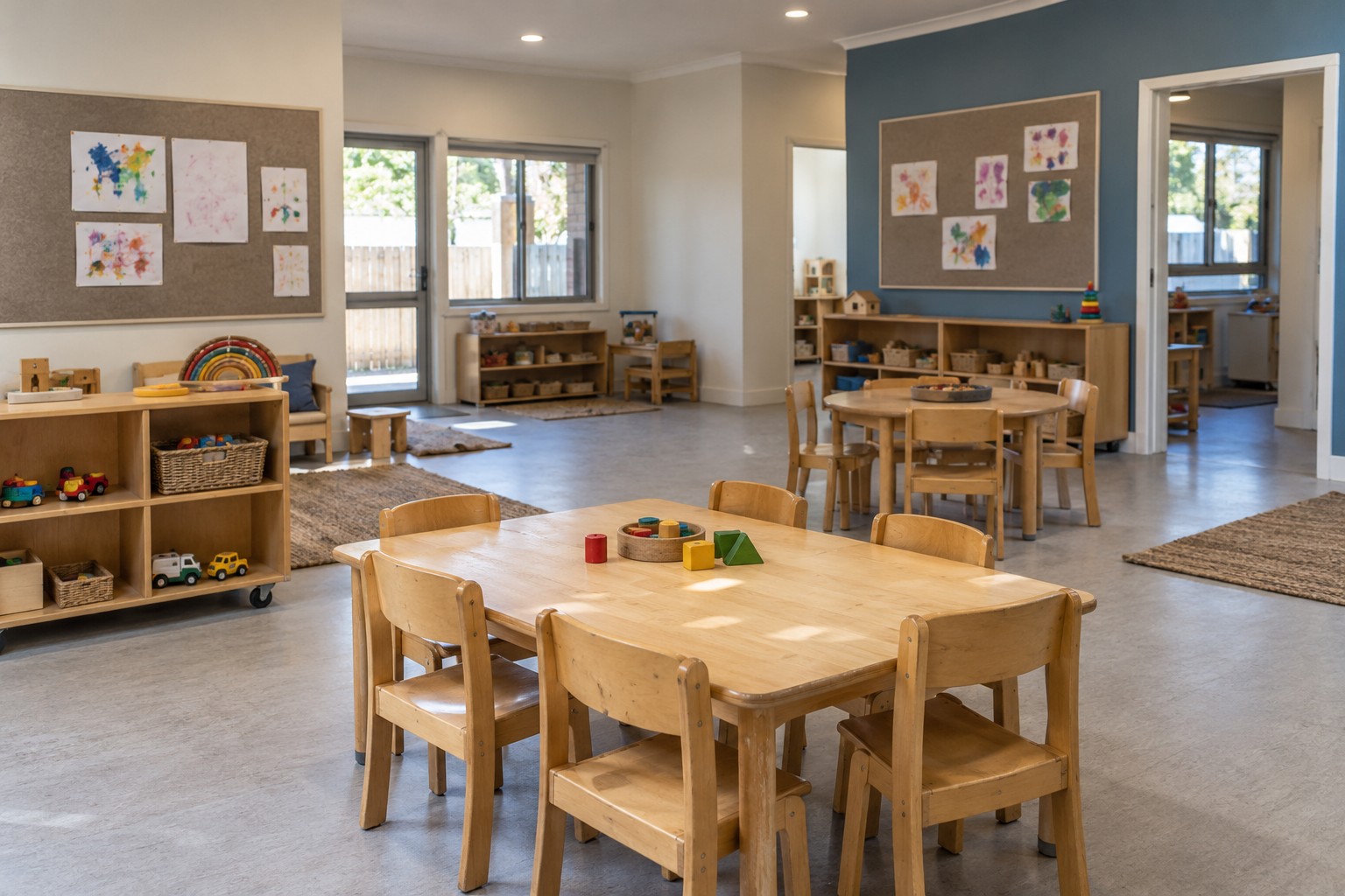 Finished childcare learning room