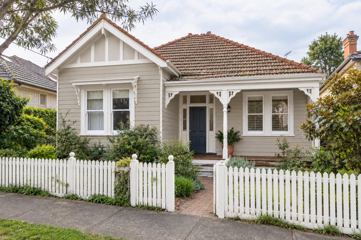 The same period home after repainting
