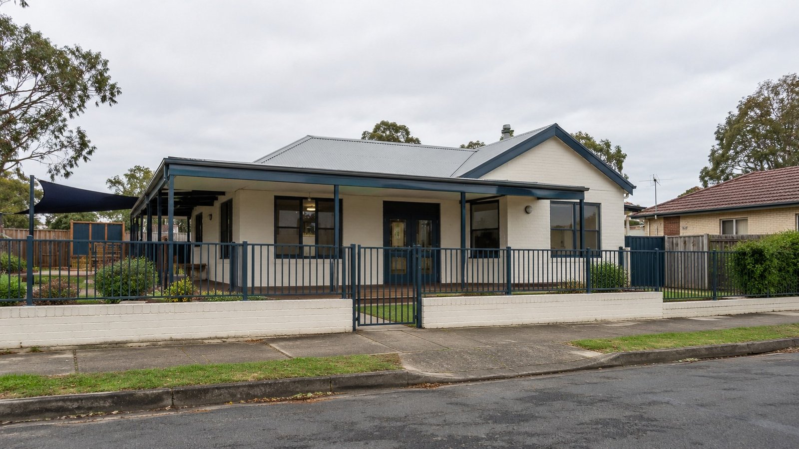 Freshly painted Sydney childcare exterior